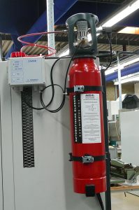 Blusgas beveiliging voor cnc machine